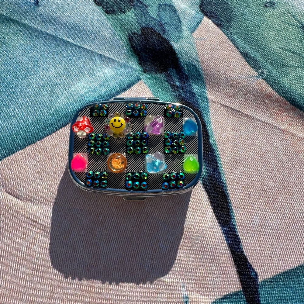 Bedazzled Small Pill Case